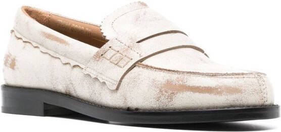 Golden Goose Jerry gerafelde loafers Wit