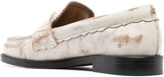 Golden Goose Jerry gerafelde loafers Wit