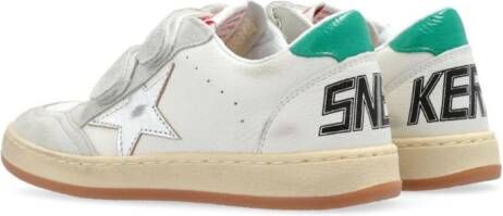 Golden Goose Kids Ball Star gerafelde leren sneakers Wit