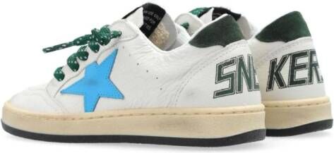 Golden Goose Kids Ball Star New leren sneakers Wit