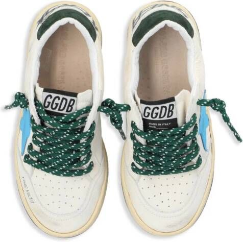 Golden Goose Kids Ball Star New leren sneakers Wit