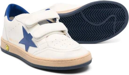 Golden Goose Kids Ball Stop sneakers met klittenband Wit