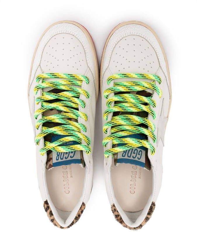 Golden Goose Kids Ballstar leren sneakers Wit Schoenen.nl