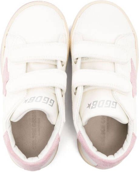 Golden Goose Kids Ballstar leren sneakers Wit