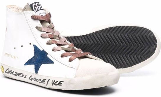 Golden Goose Kids Francy high-top sneakers Wit