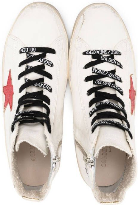 Golden Goose Kids Francy high-top sneakers Wit