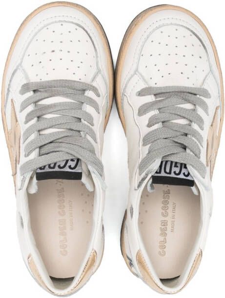 Golden Goose Kids Ball Star sneakers Wit