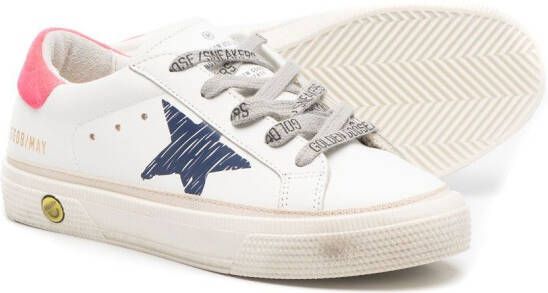 Golden Goose Kids May low-top sneakers Wit