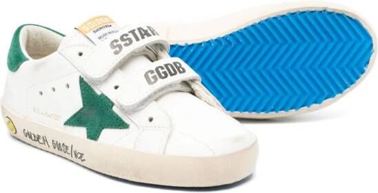 Golden Goose Kids Old School leren sneakers Wit