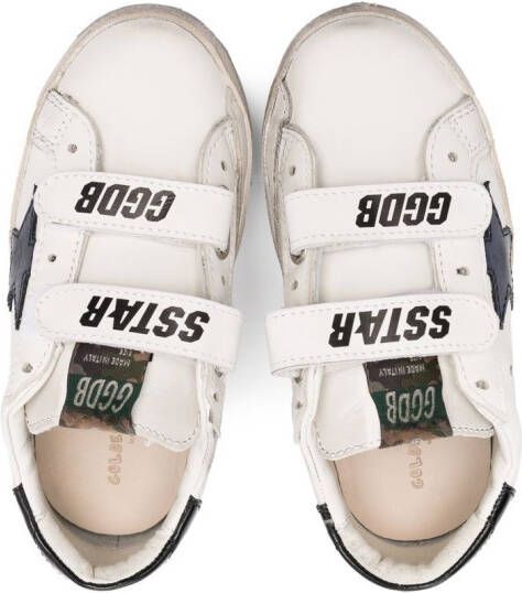 Golden Goose Kids Old School sneakers met klittenband Beige