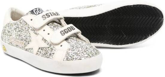 Golden Goose Kids Old School sneakers met klittenband Zilver