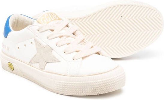 Golden Goose Kids One Star sneakers met logo Beige