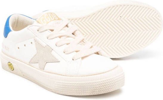 Golden Goose Kids One Star sneakers met logo Beige