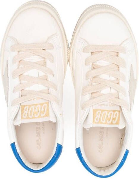 Golden Goose Kids One Star sneakers met logo Beige