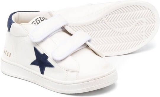 Golden Goose Kids One Star sneakers met logo Wit