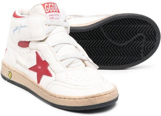 Golden Goose Kids Sky-Star high-top sneakers Wit