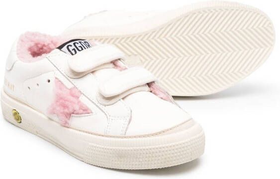 Golden Goose Kids Sneakers met sterpatch Wit