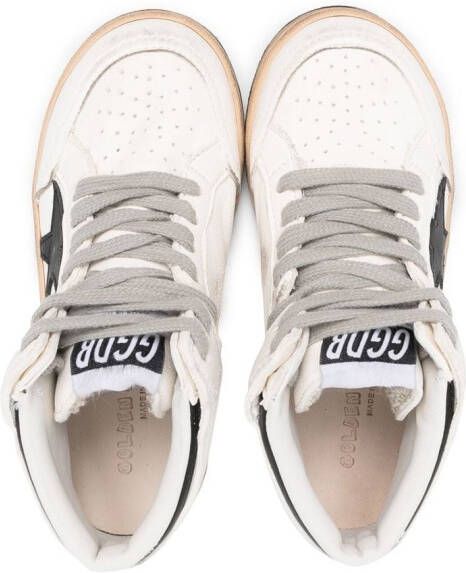 Golden Goose Kids Sneakers met sterpatch Wit