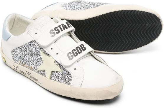 Golden Goose Kids Sneakers verfraaid met glitters Wit