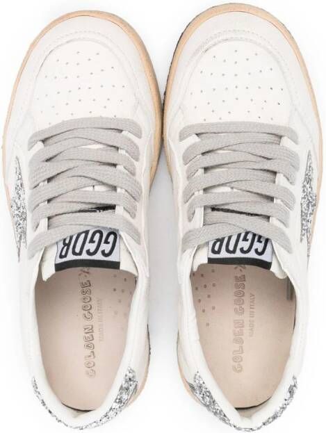 Golden Goose Kids Sneakers met sterpatch Wit