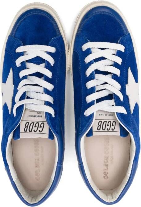 Golden Goose Kids Super-Star suède sneakers Blauw