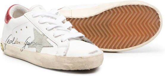 Golden Goose Kids Super-Star low-top sneakers Wit