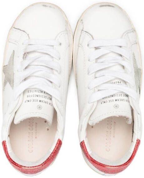 Golden Goose Kids Super-Star low-top sneakers Wit