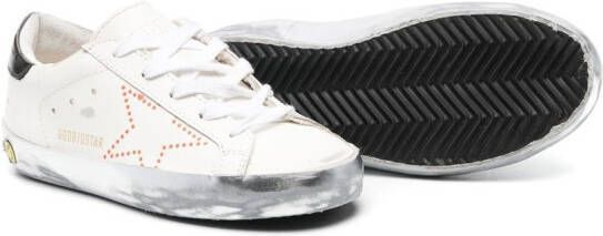 Golden Goose Kids Super-Star low-top sneakers Wit