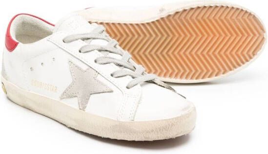 Golden Goose Kids Super-star low-top sneakers Wit