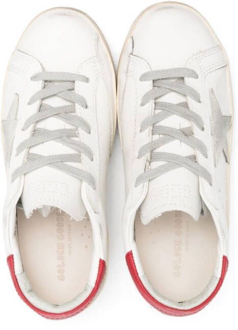 Golden Goose Kids Super-star low-top sneakers Wit