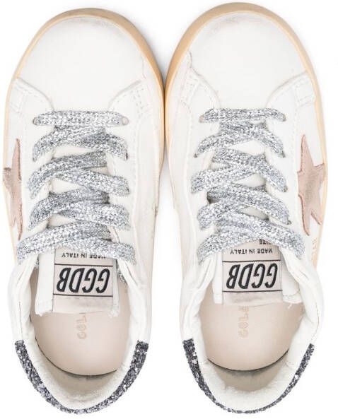 Golden Goose Kids Super-Star low-top sneakers Wit