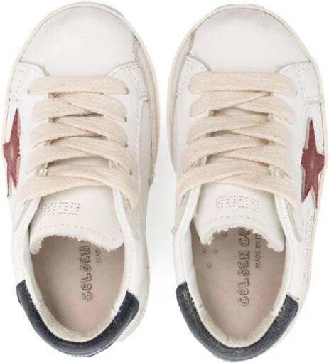 Golden Goose Kids Super-Star leren sneakers Wit