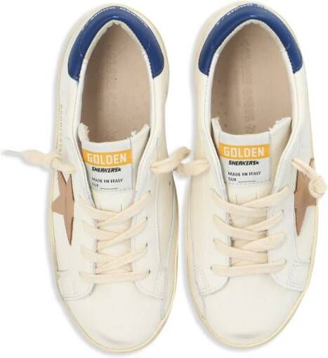 Golden Goose Kids Super-Star Young leren sneakers Wit