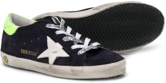 Golden Goose Kids Superstar low-top sneakers Blauw