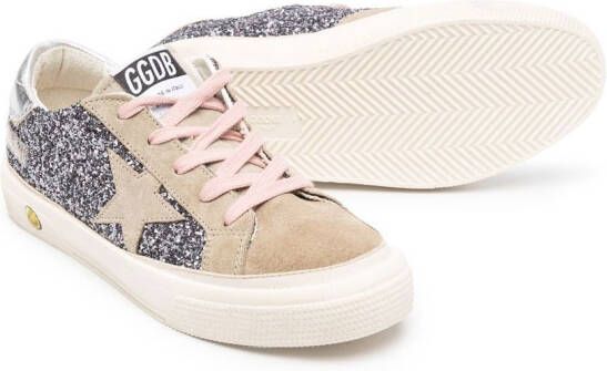 Golden Goose Kids Superstar low-top sneakers Grijs