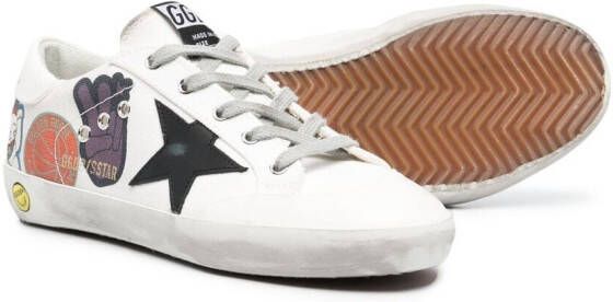 Golden Goose Kids Superstar low-top sneakers Wit