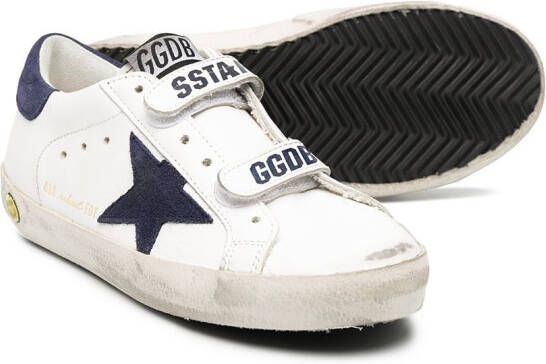 Golden Goose Kids Superstar sneakers met gerafeld detail Wit
