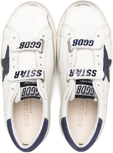 Golden Goose Kids Superstar sneakers met gerafeld detail Wit