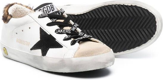 Golden Goose Kids Superstar sneakers Wit