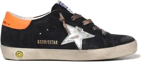 Golden Goose Kids Super-Star suède sneakers Zwart