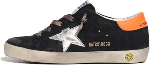 Golden Goose Kids Super-Star suède sneakers Zwart