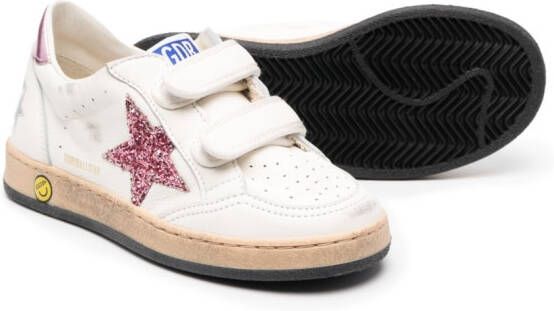 Golden Goose Kids Superstar sneakers met klittenband Wit