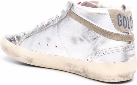 Golden Goose Laminated Star and Wave sneakers Zilver