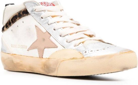 Golden Goose Mid-Star high-top sneakers Beige