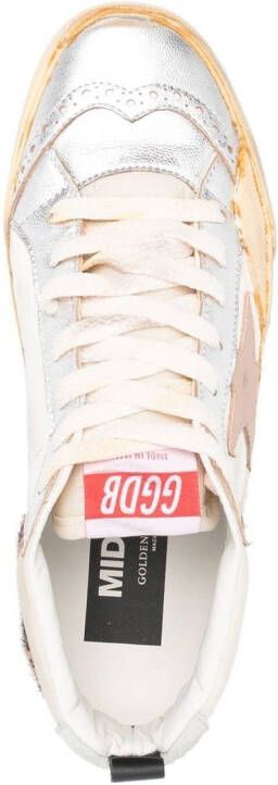 Golden Goose Mid-Star high-top sneakers Beige