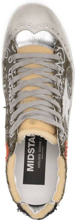 Golden Goose Mid Star high-top sneakers Groen