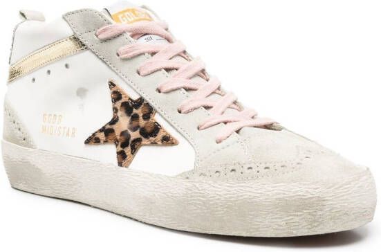 Golden Goose Mid-Star high-top sneakers Wit