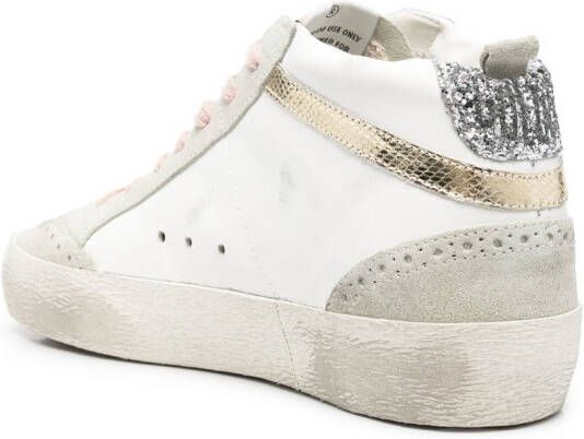 Golden Goose Mid-Star high-top sneakers Wit