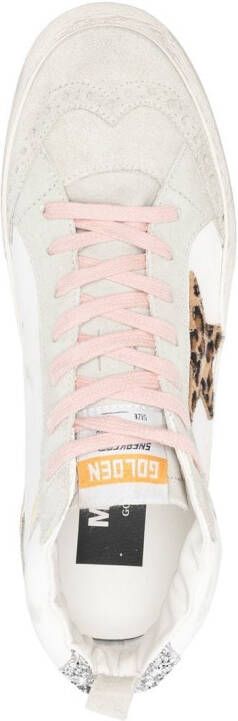 Golden Goose Mid-Star high-top sneakers Wit