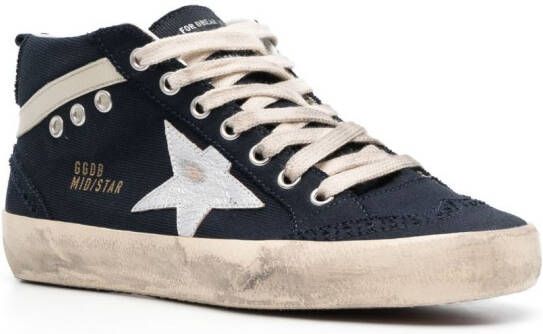 Golden Goose Mid Star lace-up sneakers Blauw